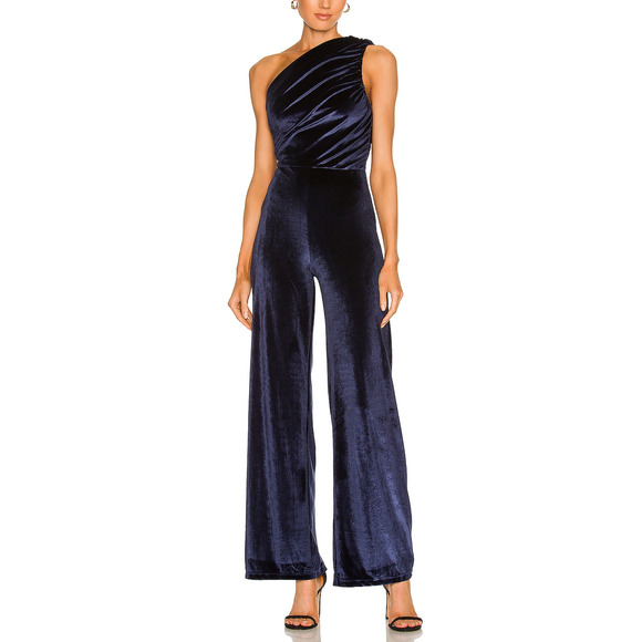 House Of Harlow 1960 x Revolve 'Brianza' Navy Polyurethane Jumpsuit Size XS